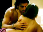 Arjun Kapoor and Sasha Agha in an intimate scene
