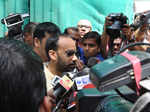 Media throngs Dutt's residence