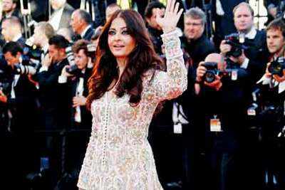 Aishwarya's gown-kurta at Cannes