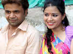 Rajpal, Bharti on movie set