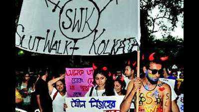 The second Slutwalk kicked off from Jadavpur to Triangular park in Kolkata
