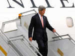 US Secretary of State John Kerry arrives in India