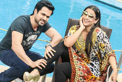 Vidya and Emraan engrossed in 'Ghanchakkar' roles