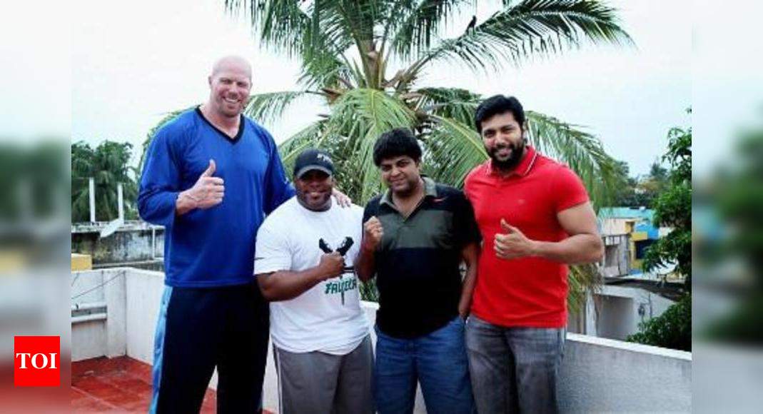 Nathan Jones Jayam Ravi Welcomes Nathan Jones Tamil Movie News Times Of India