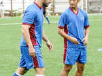 John, Baichung @ friendly football match