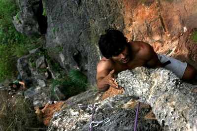 Vidyut Jammwal climbing heights- literally!