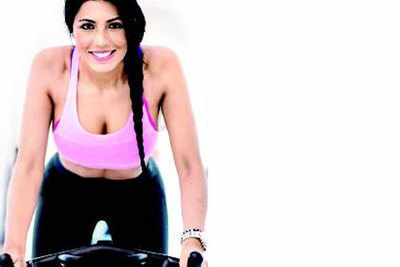 Karishma Tanna says let's burn it post an intense cardio session at gym