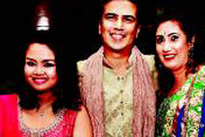 Expats at India Nights theme party at Marriott Hotel