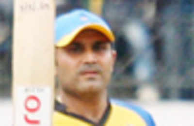 Virender Sehwag shows intent in middle order