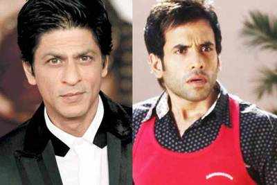 Shah Rukh and Tusshar Kapoor hugged each other at Cannes wedding
