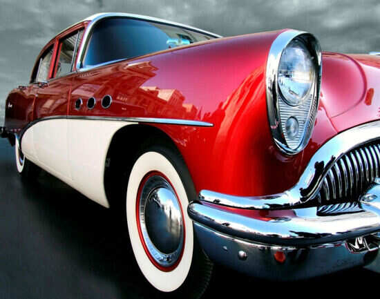 A vintage car rally