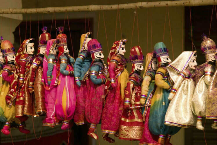Rajasthani puppets