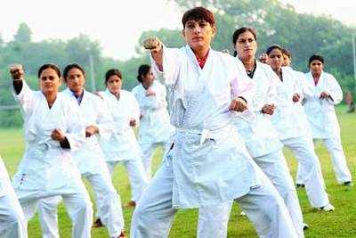 Self-defence class in Gurgaon: It’s women cops first