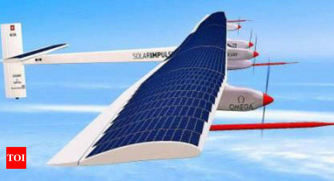 Solar-powered aircraft on a global clean energy mission - Times of India