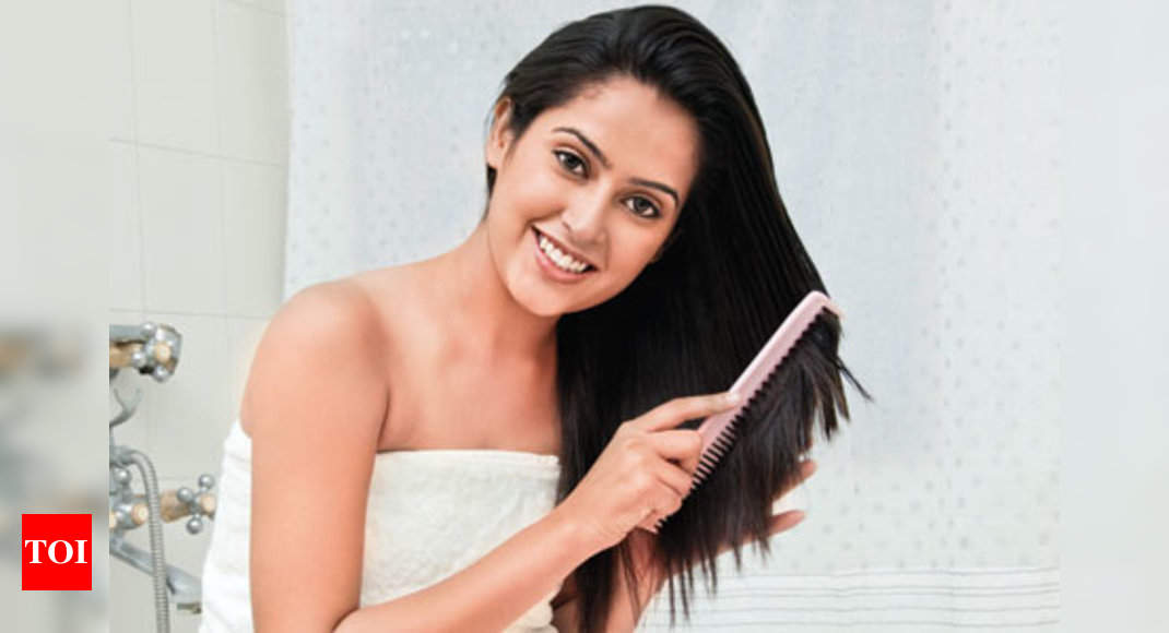 Does combing wet hair leads to hair fall  Times of India