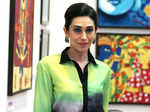 Karisma at painting exhibition