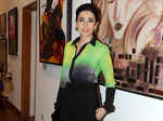 Karisma at painting exhibition