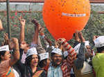 BJP, AAP Celebrate Assembly Polls Win