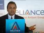 Anil Ambani at a press conference