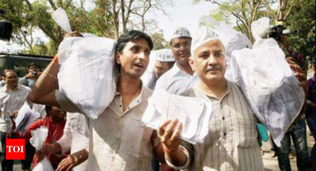 80 Of Aap Funds From Outside Delhi India News Times Of India 