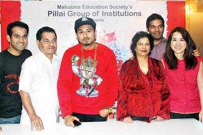 Yo Yo Honey Singh performs at the Pillai Group’s annual festival in Navi Mumbai