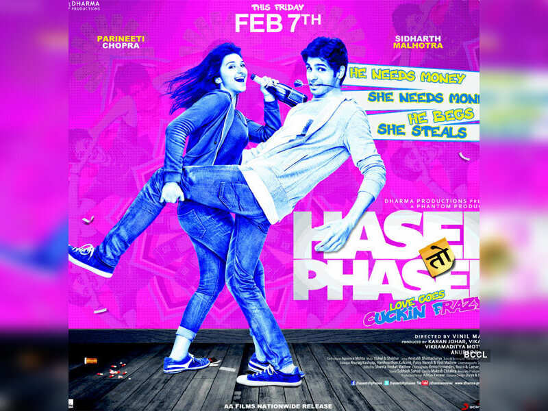 Poster of romantic comedy Hindi film Hasee Toh Phasee.