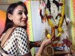 Tollywood celebs celebrate Saraswati Puja