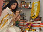 Tollywood celebs celebrate Saraswati Puja