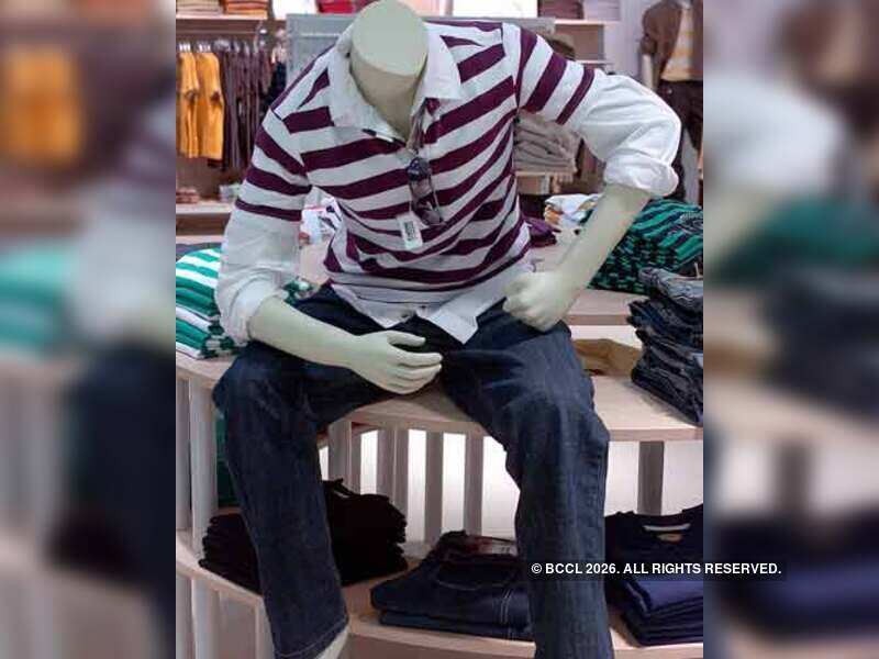 Clothes displayed at the newly launch Aditya Birla Group’s 'Peter