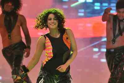 Mumait Khan performs at Miss Hyderabad pageant in Hyderabad