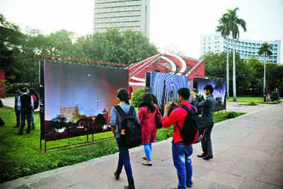 Connaught Place is an open air art gallery now