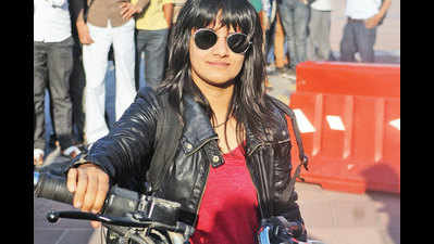 Delhi's biker babes go vroom during second edition of the all-women bike rally by Navbharat Times