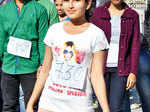 Backward walk organised by an institute in Indore