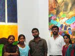 RLV College's painting exhibition
