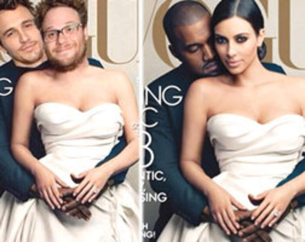 
Seth Rogen, James Franco mock Kim and Kanye West’s Vogue cover
