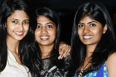 Keerthi, Soundarya and Anjana let their hair down at a party at Illusion in Chennai