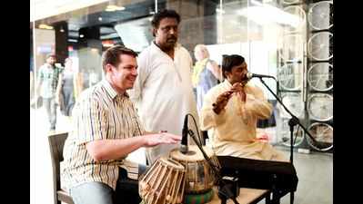 Expats embrace the Indian culture at an event at Inorbit Mall