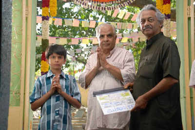 Girish Kasaravalli attends the film launch of Baanaadi in Bangalore