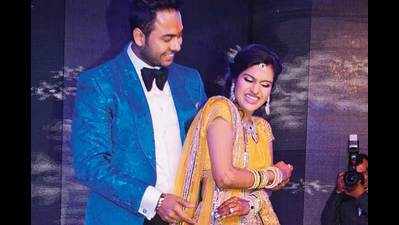 Umang Jindal and Sanya Garg's engagement ceremony in Delhi