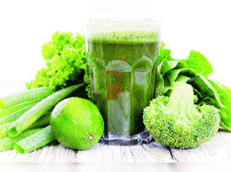 Juice veggies, be fit - Times of India