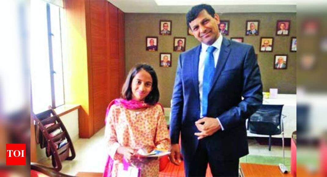 Meet the girl who wrote to RBI governor - Times of India