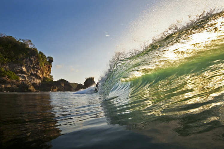 Surfing in Bali