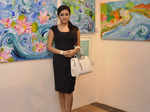 Mishti Chakraborty at art exhibition