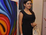 Mishti Chakraborty at art exhibition