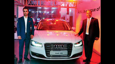 Guests at the launch of Audi A8L in Ahmedabad
