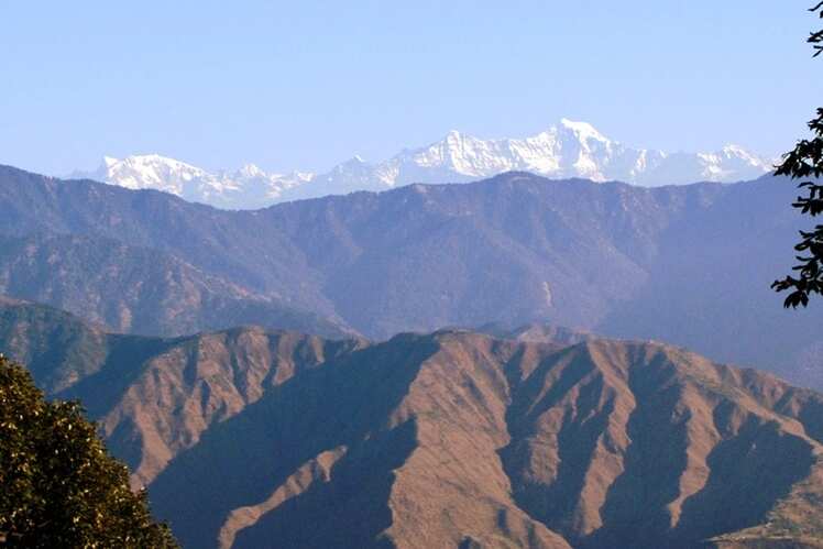 View of the Himalayas