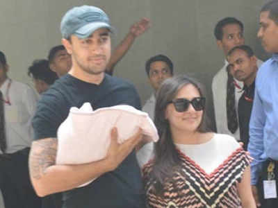 Imran Khan and Avantika bring their baby home