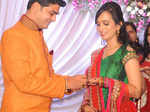 Tejal Rakshamwar and Rahul Rahudkar's ring ceremony