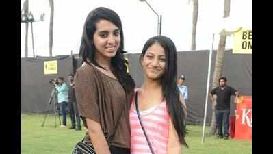 Mihika and Tina soak in the music fever at VGP Golden Beach Resort in Chennai