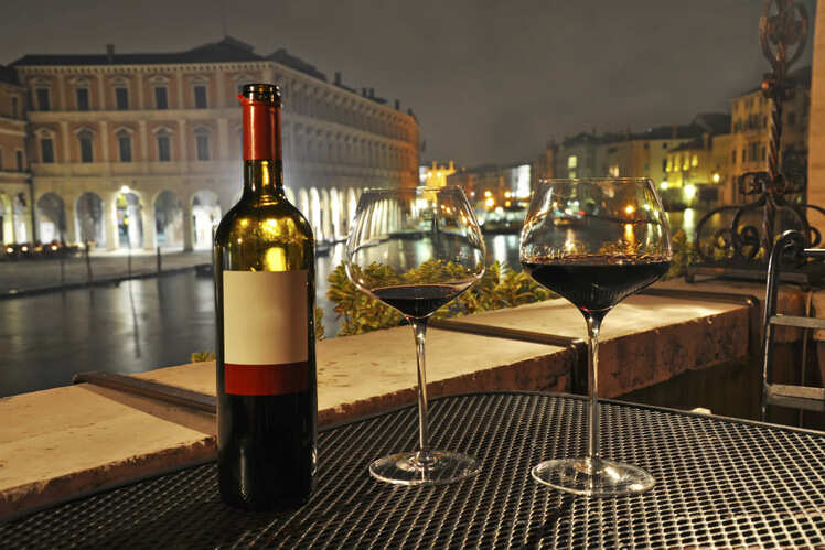 Savour a glass of Venetian wine